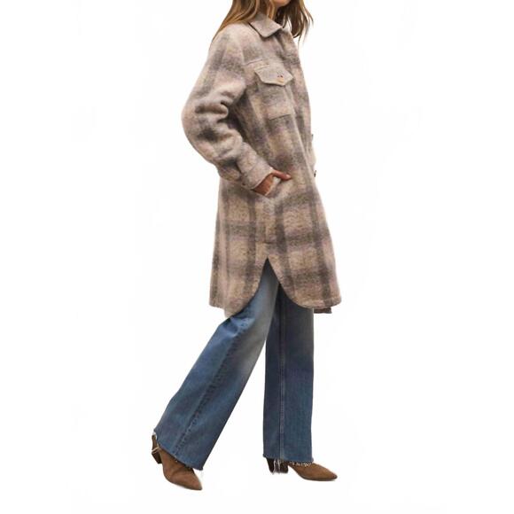 NEW Z SUPPLY sonoma plaid jacket in orchid rain - Picture 7 of 9